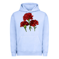 Pigment Grape Ice Scarlet Red Carnation Illustrations Urban Hoodie - LillyAllenDesigns