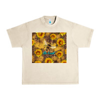 Sandshell be kind bee and sunflowers Urban Heavy Tee - Artiststas
