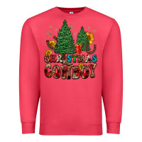 Cardinal christmas cowboy Premium Sweatshirt - FaDigitalArtStudio