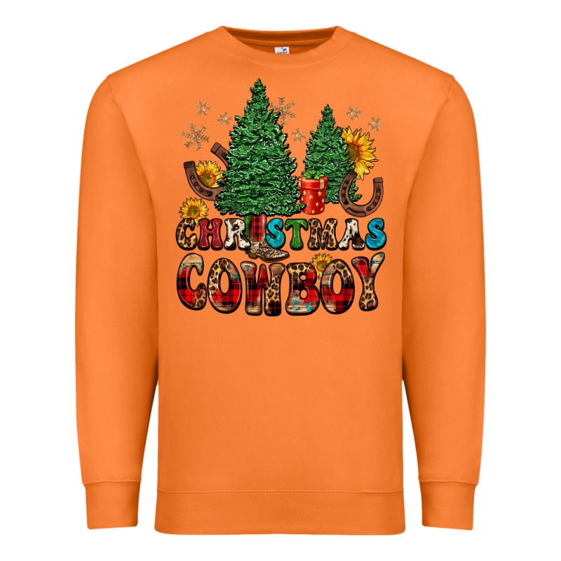 Christmas Cowboy Premium Sweatshirt by FaDigitalArtStudio | Teevron