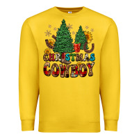 Lemon christmas cowboy Premium Sweatshirt - FaDigitalArtStudio