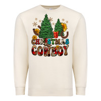 Sandshell christmas cowboy Premium Sweatshirt - FaDigitalArtStudio