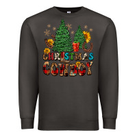Smoke christmas cowboy Premium Sweatshirt - FaDigitalArtStudio