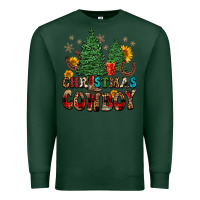 Sports Green christmas cowboy Premium Sweatshirt - FaDigitalArtStudio