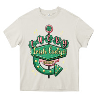 Cream irish lodge vacant Heavy Core Tee - MaliasSmallBusiness