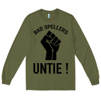 Army Green Bad Spellers Long Sleeve Tee - Bettercallsaul