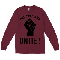 Burgundy Bad Spellers Long Sleeve Tee - Bettercallsaul
