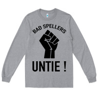 Heather Grey Bad Spellers Long Sleeve Tee - Bettercallsaul