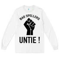 White Bad Spellers Long Sleeve Tee - Bettercallsaul