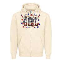 Sandshell All American Girl Zipper Hoodie - CowCowDesign