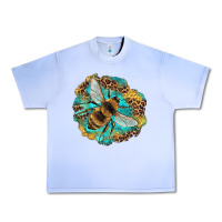 Grape Ice leopard honeycomb with bee Urban Heavy Tee - Artiststas