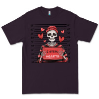 Plum i steal hearts skeleton valentine's day Premium Tee - MaliasSmallBusiness