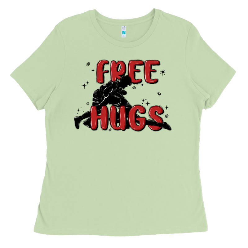 Free Hugs Ladies Tee by MaliasSmallBusiness | Teevron
