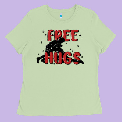 Free Hugs Ladies Tee Designed By Maliassmallbusiness