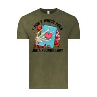 Vintage Olive i don t watch porn i read it like a fucking lady Vintage Tee - Artiststas