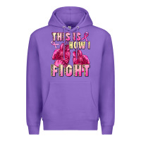 Purple This is how i fight Premium Hoodie - FaDigitalArtStudio