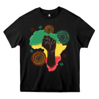 Black africa map Heavy Core Tee - MaliasSmallBusiness
