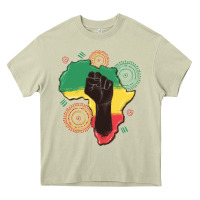 Mossy africa map Heavy Core Tee - MaliasSmallBusiness