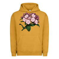 Pigment Peanut Butter Mountain Laurel Flower Illustrations Urban Hoodie - LillyAllenDesigns