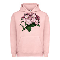 Pigment Salmon Mountain Laurel Flower Illustrations Urban Hoodie - LillyAllenDesigns