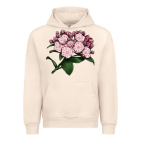 Sandshell Mountain Laurel Flower Illustrations Urban Hoodie - LillyAllenDesigns