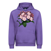 Tulip Mountain Laurel Flower Illustrations Urban Hoodie - LillyAllenDesigns