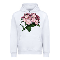 White Mountain Laurel Flower Illustrations Urban Hoodie - LillyAllenDesigns