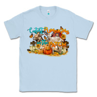 Dusty Blue Cutest Pumpkin In The Patch Classic Tee - LillyAllenDesigns