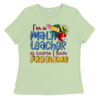 Matcha im a math teacher of course i have problems Ladies Tee - MaliasSmallBusiness