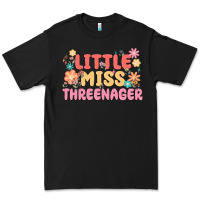 Black little miss threenager Premium Tee - MaliasSmallBusiness