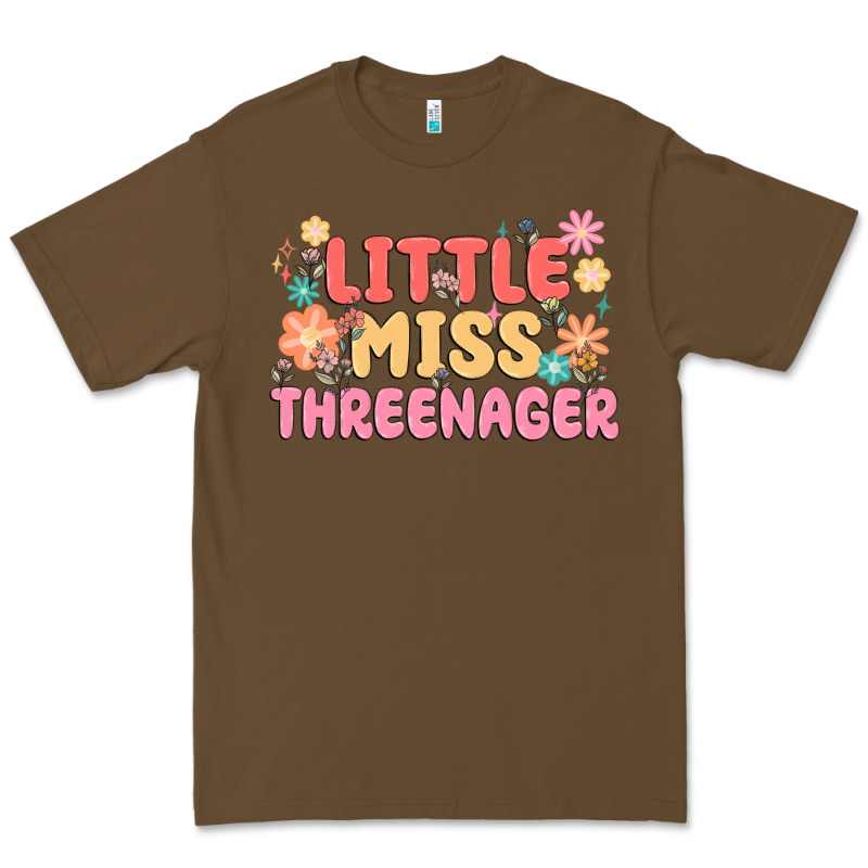 Little Miss Threenager Premium Tee by MaliasSmallBusiness | Teevron