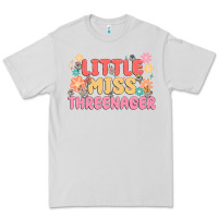 Dove Grey little miss threenager Premium Tee - MaliasSmallBusiness