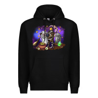 Black Cow Halloween Premium Hoodie - RanaPortraitStore