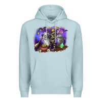 Blue Mist Cow Halloween Premium Hoodie - RanaPortraitStore