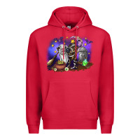 Cardinal Cow Halloween Premium Hoodie - RanaPortraitStore
