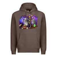 Coffee Cow Halloween Premium Hoodie - RanaPortraitStore