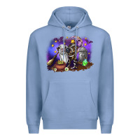 Colony Blue Cow Halloween Premium Hoodie - RanaPortraitStore