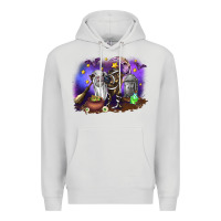 Dove Grey Cow Halloween Premium Hoodie - RanaPortraitStore
