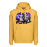 Mustard Cow Halloween Premium Hoodie - RanaPortraitStore