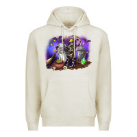 Oatmeal Heather Cow Halloween Premium Hoodie - RanaPortraitStore