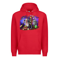 Red Cow Halloween Premium Hoodie - RanaPortraitStore