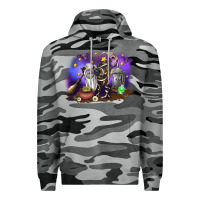 Slate Camo Cow Halloween Premium Hoodie - RanaPortraitStore