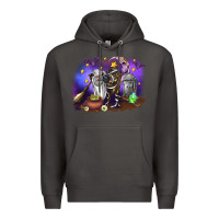 Smoke Cow Halloween Premium Hoodie - RanaPortraitStore