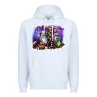 White Cow Halloween Premium Hoodie - RanaPortraitStore