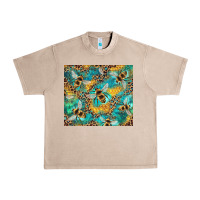 French Oak honeycomb and bees with leopard Urban Heavy Tee - Artiststas