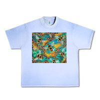 Grape Ice honeycomb and bees with leopard Urban Heavy Tee - Artiststas