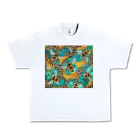White honeycomb and bees with leopard Urban Heavy Tee - Artiststas