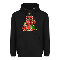 Black christmas  gnomes Heavyweight Hoodie - FaDigitalArtStudio