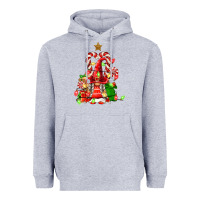 Heather Grey christmas  gnomes Heavyweight Hoodie - FaDigitalArtStudio