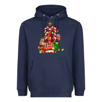 Navy christmas  gnomes Heavyweight Hoodie - FaDigitalArtStudio